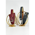 2 Pieces Vegan Leather 2 Cm Red and Black Women's Belt