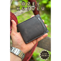 Genuine Leather Men's Wallet Anthracite Card Holder Real Leather Wallet