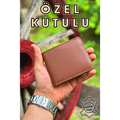 Genuine Leather Men's Wallet Tan Color Real Leather Men's Wallet