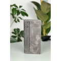 Genuine Leather Women's Leather Wallet Gray Zippered Phone Compartment Unisex Leather Wallet