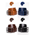 Genuine Buffalo Leather Men's Jeans Belt 4-Piece Set