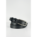 Black Vegan Leather Women's Belt 2 CM Belt for Shirts, Sweaters, Trousers and Dresses