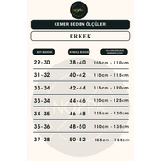%100 Hakiki Manda Derisi Erkek Kemer Hediye Desenli Siyah Çeyiz Kot Kemeri