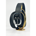 1st Class Wide Buckle Black Women's Belt 4CM Jacket Belt, Women's Dress Belt Women's Trouser Belt