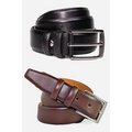 2 pieces of Classic Brown and Black Men's Genuine Leather Belt