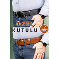 Genuine Leather Men's Jeans Belt, Set of 2 - Black & Tan