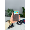 Brown Card-Slot Retro Men's Genuine Leather Wallet