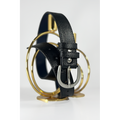 Black Women's Belt 3 CM First-Class Buckle Trouser, Sweater, Shirt Belt