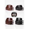 Sporty, Casual, and Classic 4-Piece Set 100% Genuine Leather Men's Belts